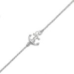 Art.-Nr. DUR-A1428 Feines Erbsarmband "Anker", ca. 16 cm lang plus 4 cm Verlängerung aus 925er Sterling-Silber, 35,90€