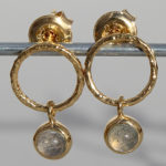 Art.-Nr. Ca-ES1599N Silberohrstecker vergoldet mit Labradorith, Ø4 mm cab. Labradorith, 69,00€