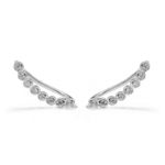Art.-Nr. Lo-ES-E-011/013 Climbing Ohrringe 'Ranke' mit Zirkonia, 925 Sterling Silber, Länge: 2,5/3,5 cm, auch vergoldet zum selben Preis! 14,95€/23,90€