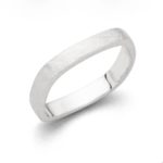 Art.-Nr. DUR-R5154 Ring "Flut" aus gebürstetem 925er Sterling-Silber, bis Gr. 68, ab 44,90€