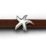 Art.-Nr. DUR-F174 Element ´´Seestern`` aus rhodiniertem 925er Sterlingsilber, für A1586.MBR (5mm),