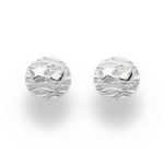 Art.-Nr. DUR-O5077 Kleiner, runder Ohrstecker "Ebbe und Flut" aus 925er Sterling-Silber,