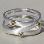 Art.-Nr. Ca-RS1729Z Silberring mit Amethyst, vergoldet, Breite des Rings 9mm Steingröße: 1,5mm, 109,00€