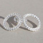 Art.-Nr. Ca- E1644P "Silberohrstecker "Labyrinth"" Durchmesser 16,5mm, 29,50€