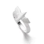 Art.-Nr. DUR-R5690 RING "MÖWE" Zierlicher Ring mit einer Möwe aus poliertem und mattiertem 925er Sterling-Silber,