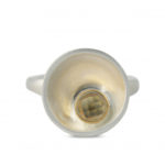 Art.-Nr. Ca-RS1765T Silberring mit 5mm Topas, 18ct vergoldet, Maße Schale: 17mm, 155,00€